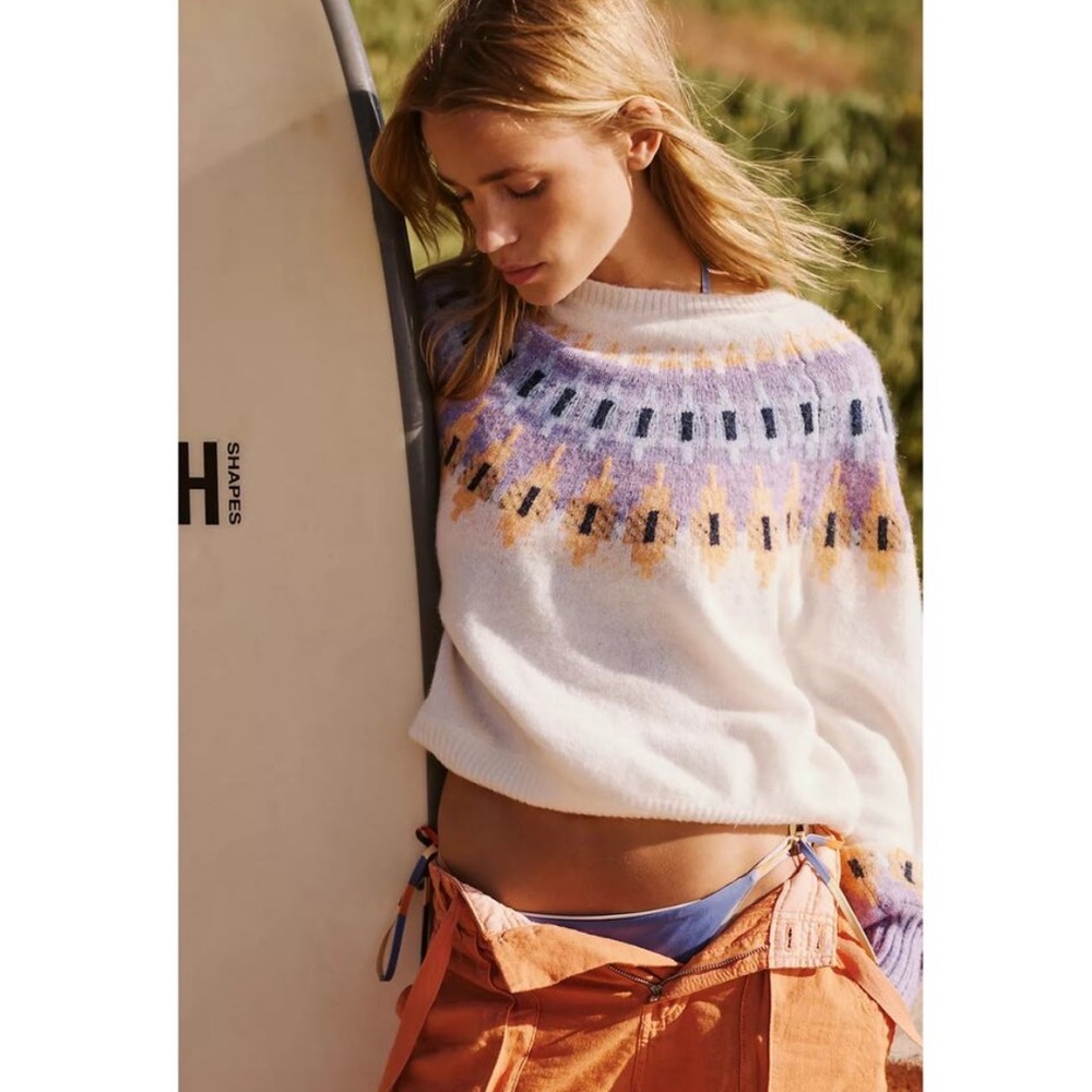 Sundry Fairisle Crewneck Sweater